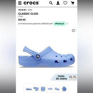 Crocs classic clogs - color moon jelly - size M9/W11